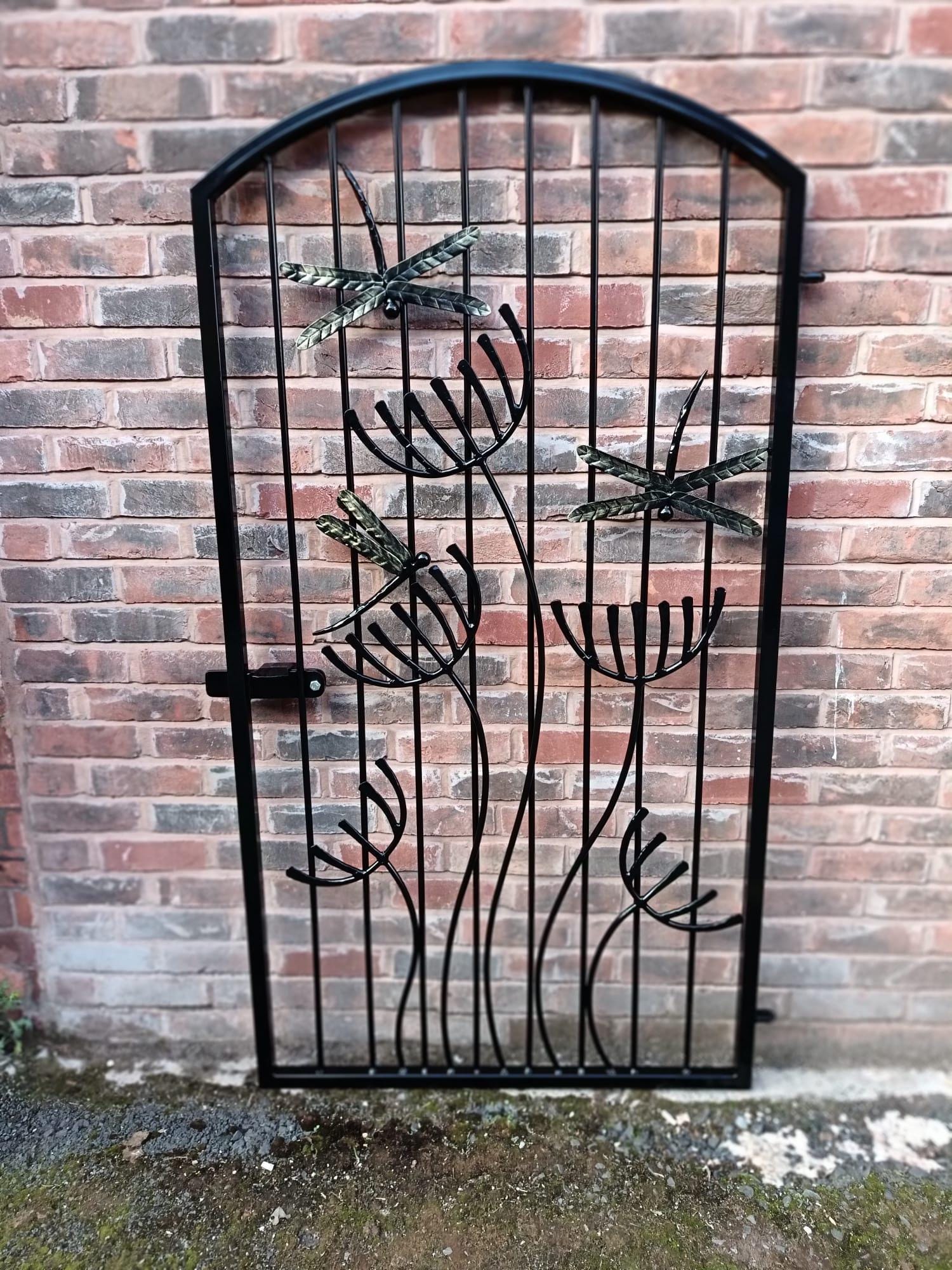 Made To Order Heavy Duty Garden Gate - Dragonfly Design. 38
