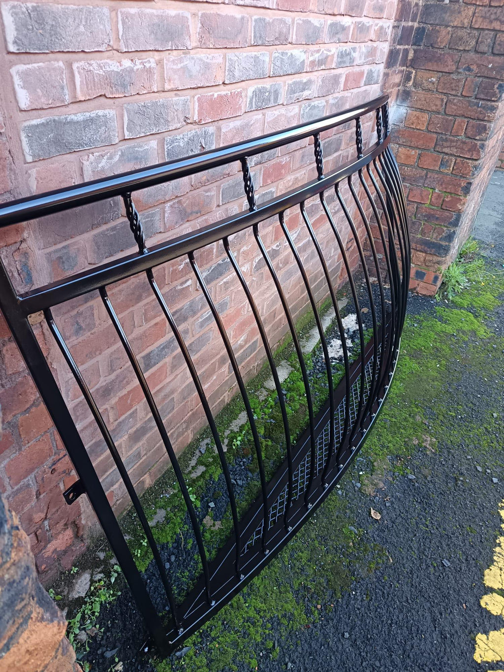Bespoke Wrought Iron Juliet Balcony with Mesh Floor. 82