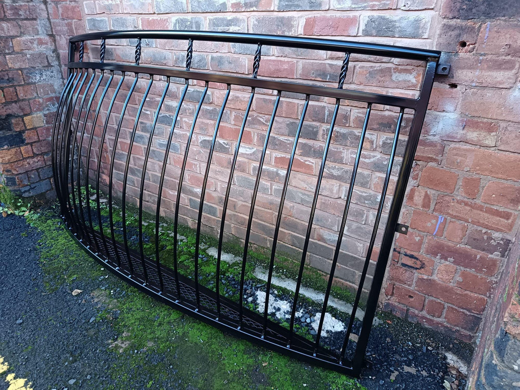 Bespoke Wrought Iron Juliet Balcony with Mesh Floor. 82
