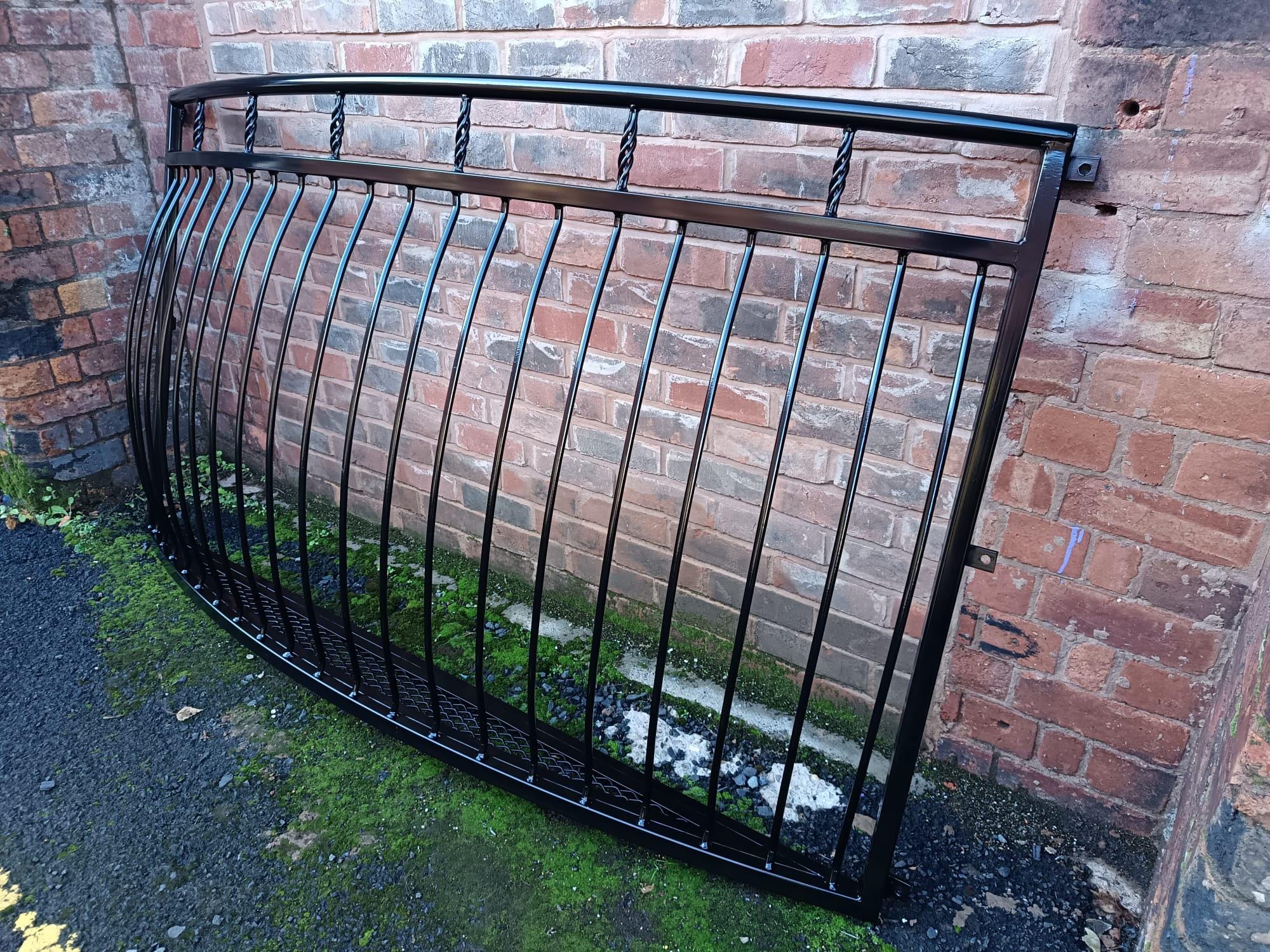 Bespoke Wrought Iron Juliet Balcony with Mesh Floor. 82