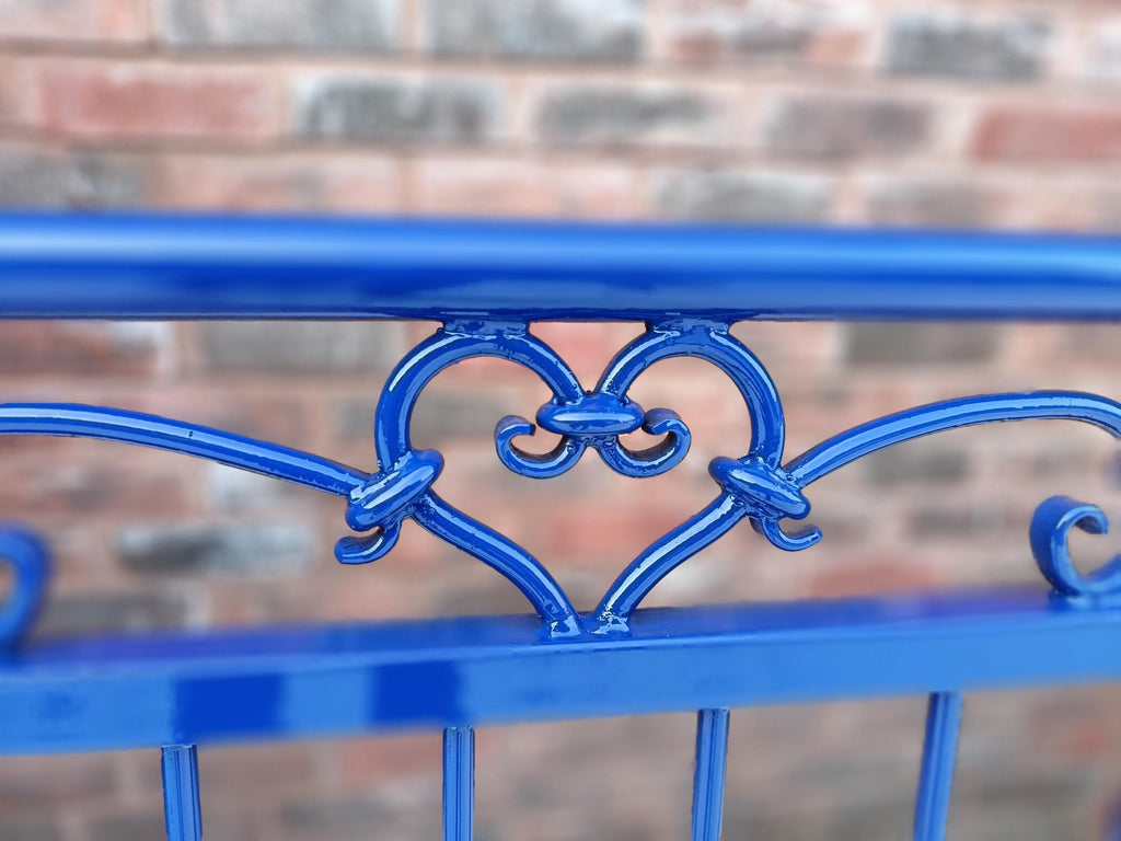 Custom made Wrought Iron Juliet Balcony - Heart Design - Powder coated. 5