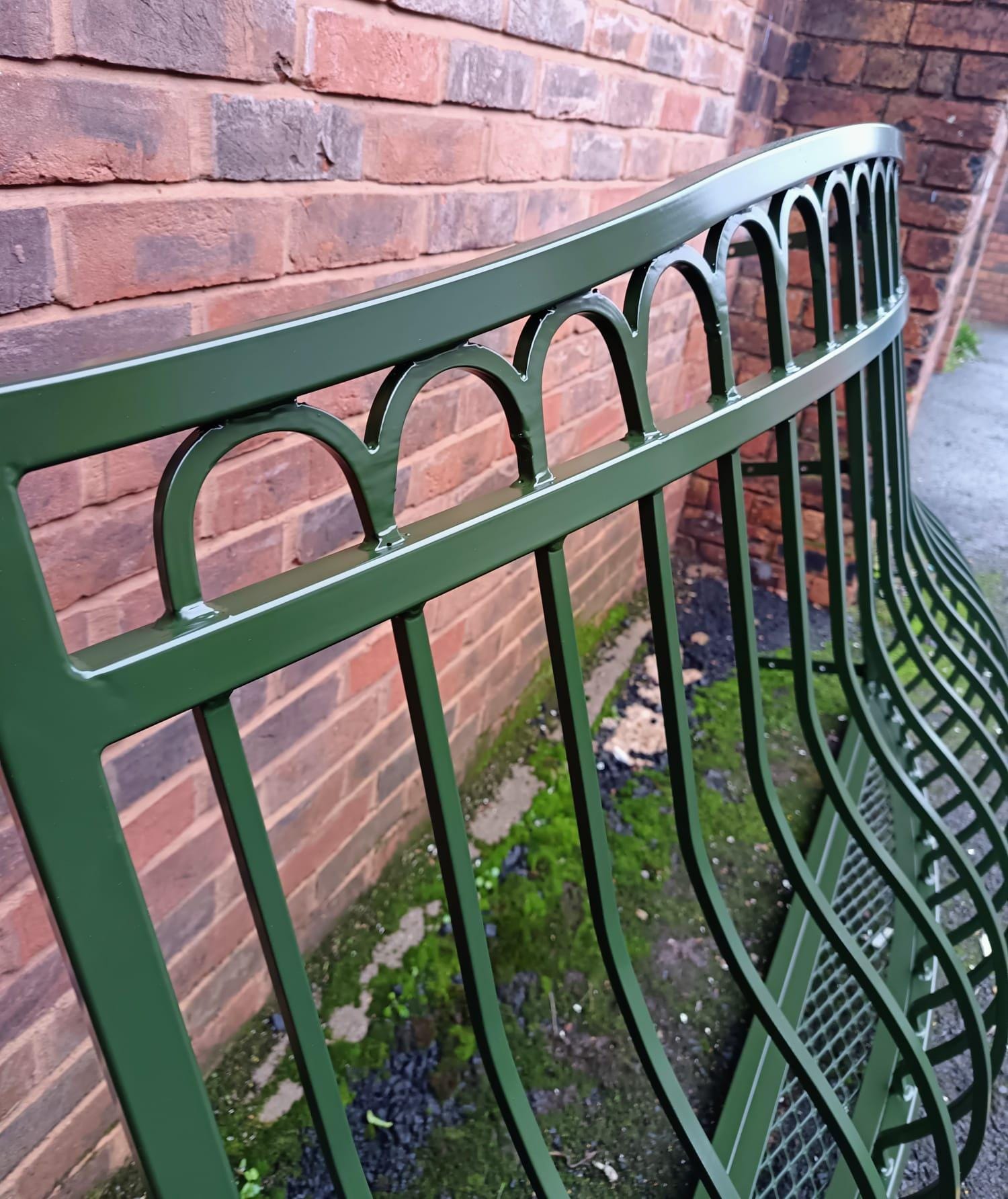 Bespoke Wrought Iron Juliet Balcony with Mesh Floor. 23