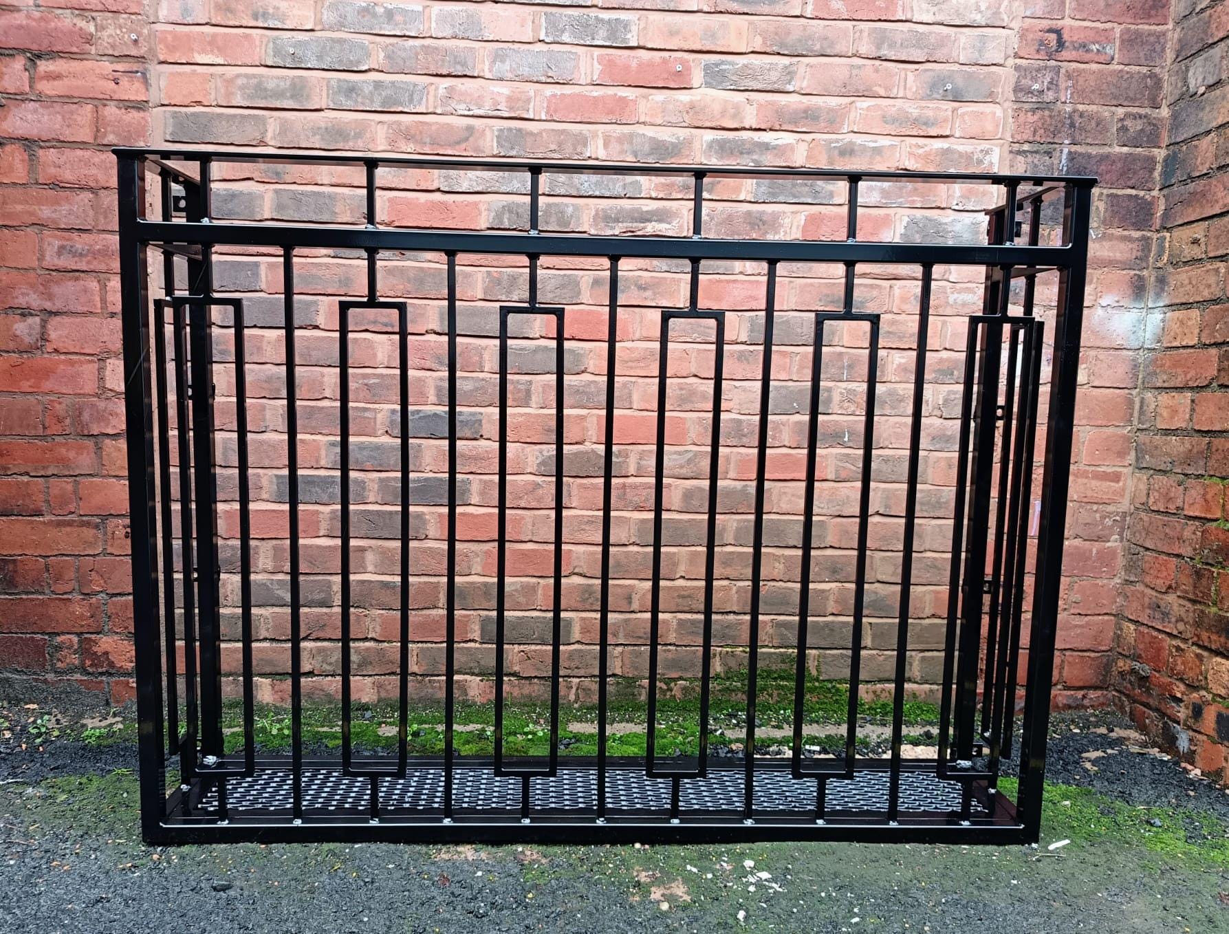 Modern Steel Juliet Balcony - Made to Measure - Mesh floor. 20