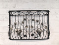 Bespoke Wrought Iron Juliet Balcony - Grape Vine Design - Powder coated. 14