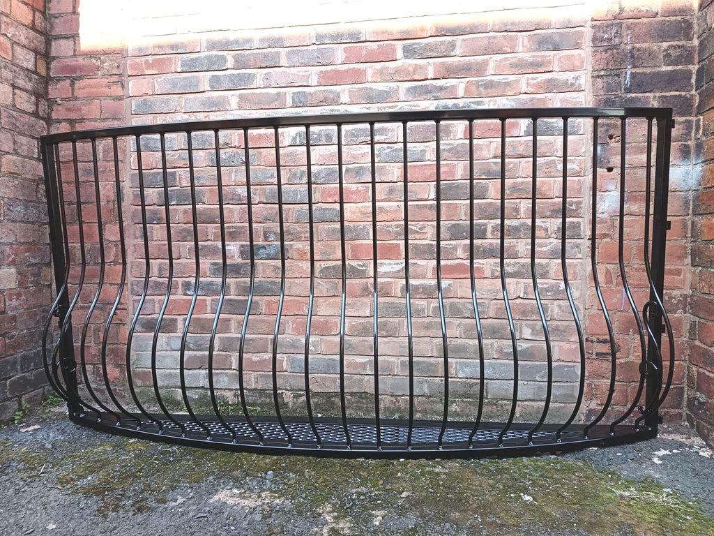 Bespoke Wrought Iron Juliet Balcony with Mesh Floor. 18