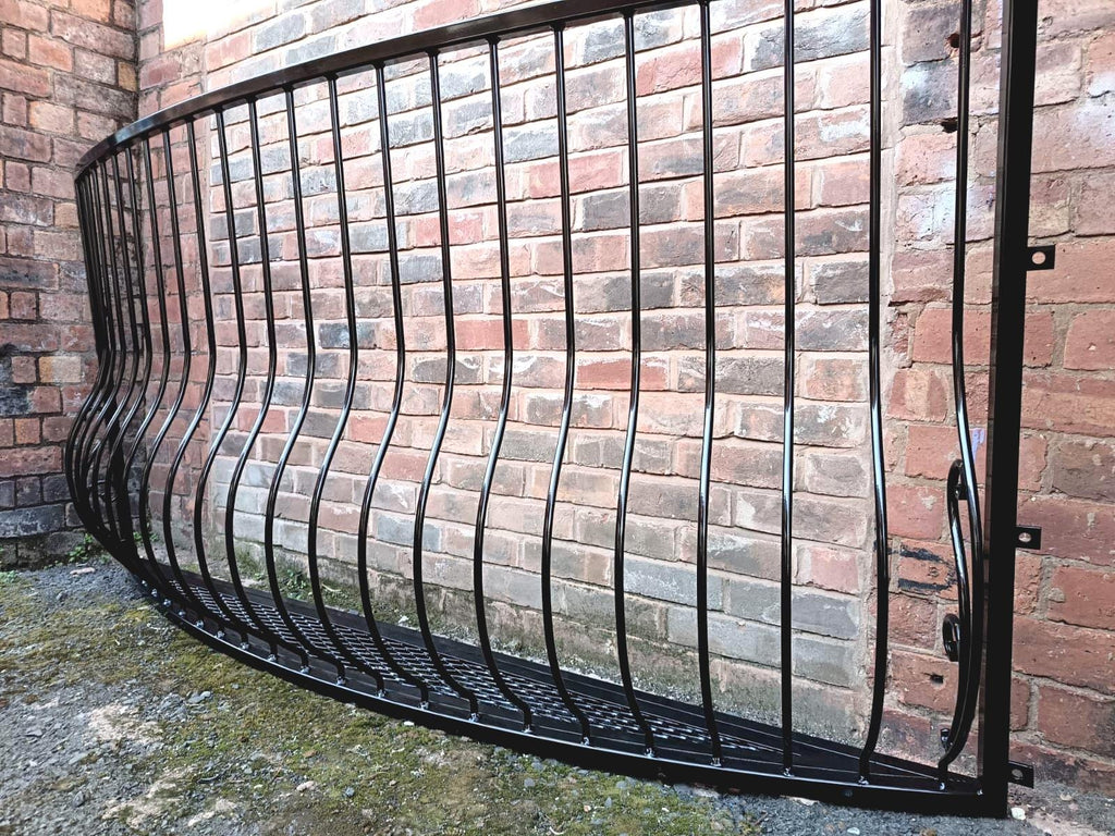 Bespoke Wrought Iron Juliet Balcony with Mesh Floor. 18