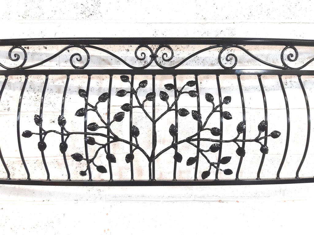 Made to measure Juliet balcony - Wrought iron, Leaves Design. 81