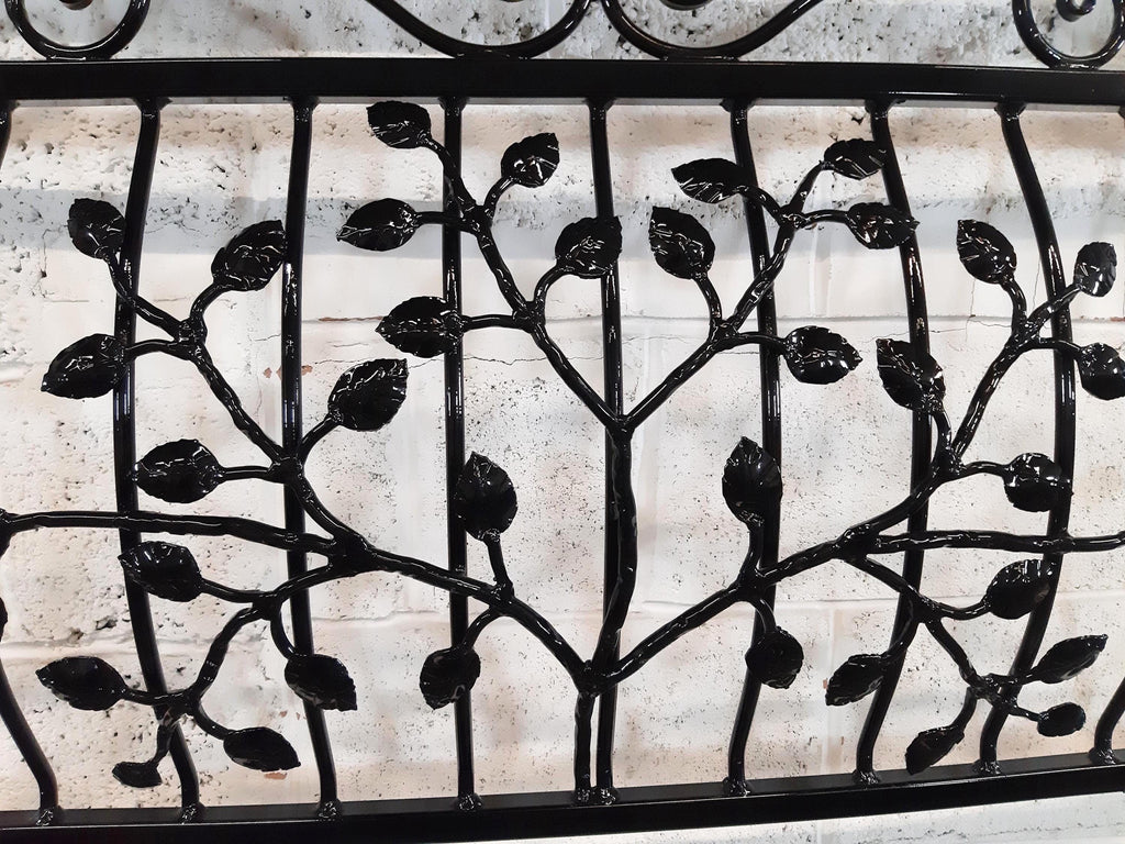 Made to measure Juliet balcony - Wrought iron, Leaves Design. 81