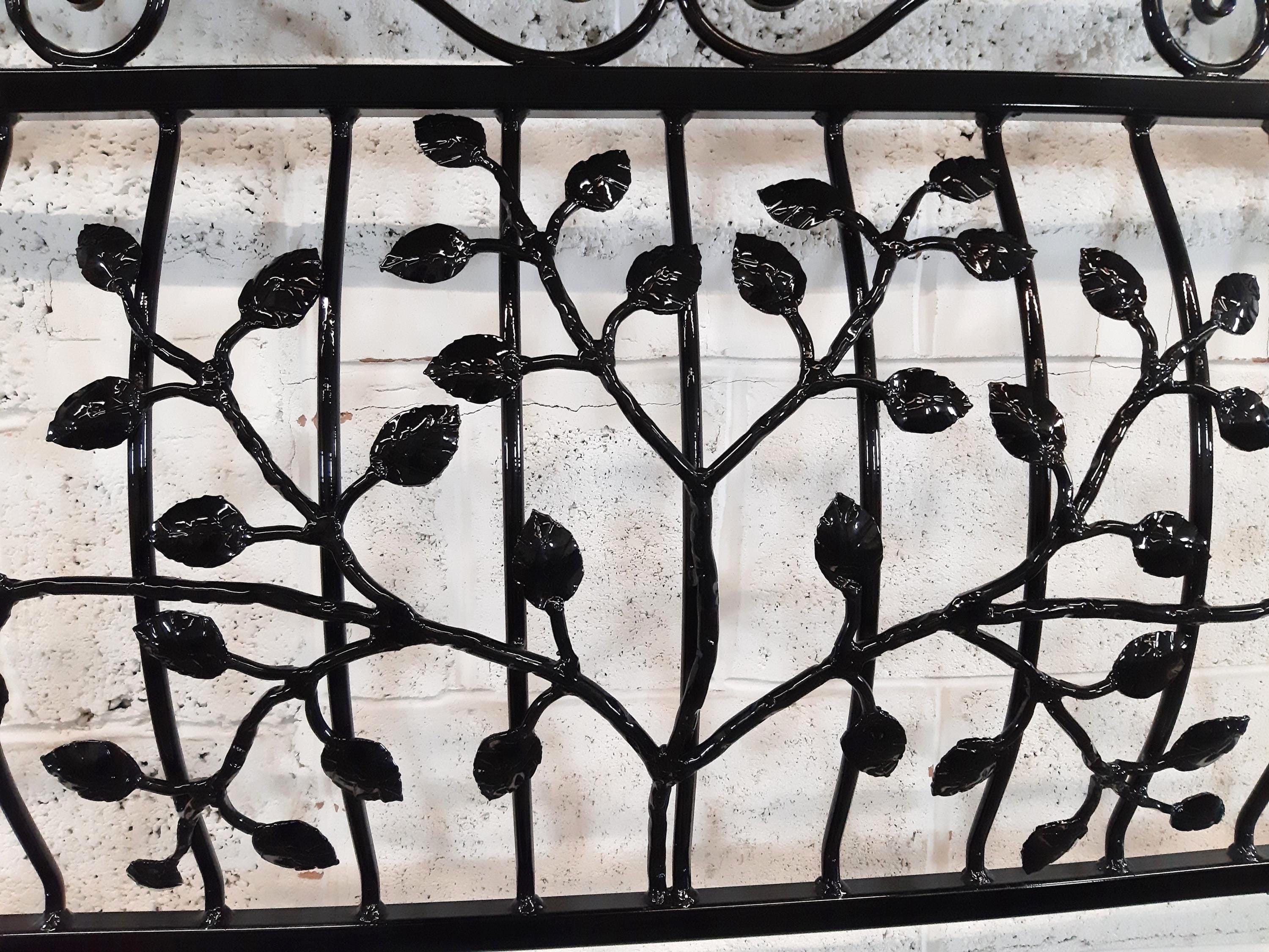 Made to measure Juliet balcony - Wrought iron, Leaves Design. 81
