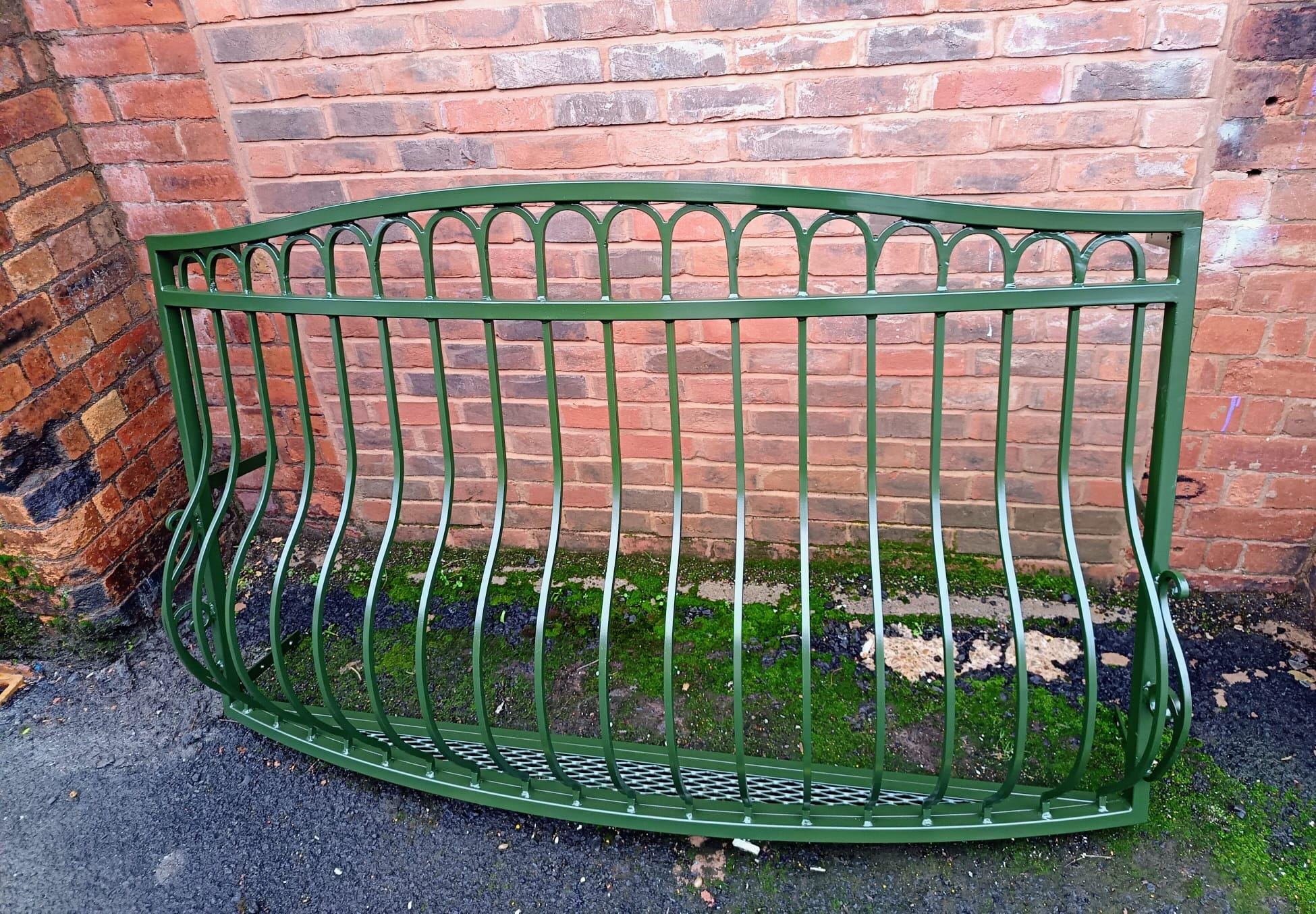 Bespoke Wrought Iron Juliet Balcony with Mesh Floor. 23