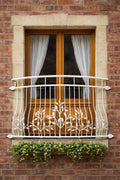Hand Forged Juliet Balcony - Leaf Design. 11