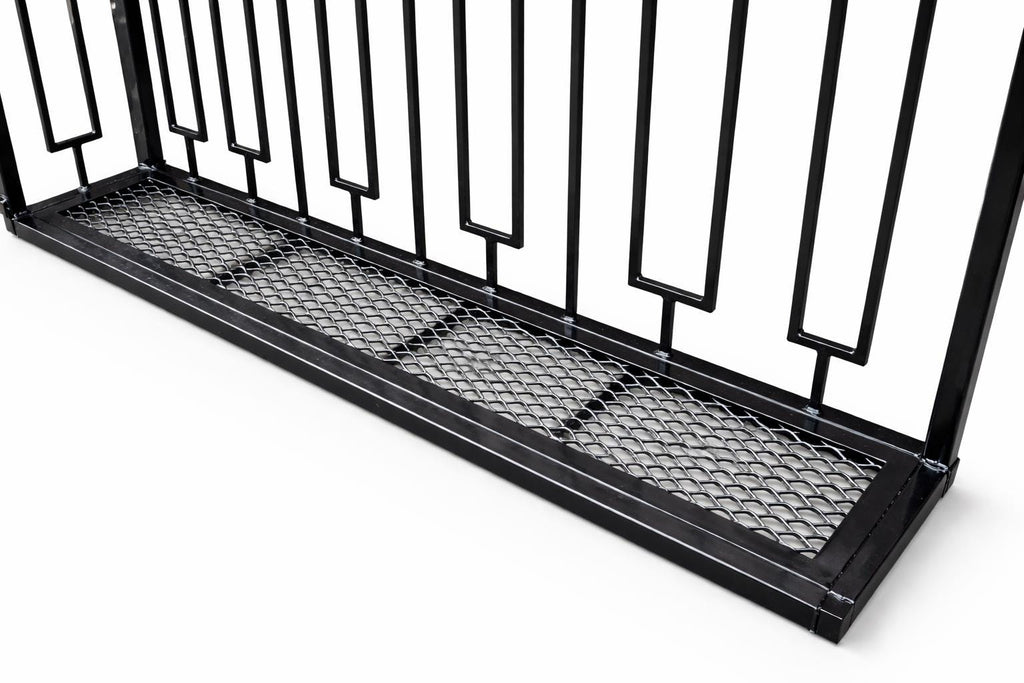 Modern Steel Juliet Balcony - Made to Measure - Mesh floor. 20