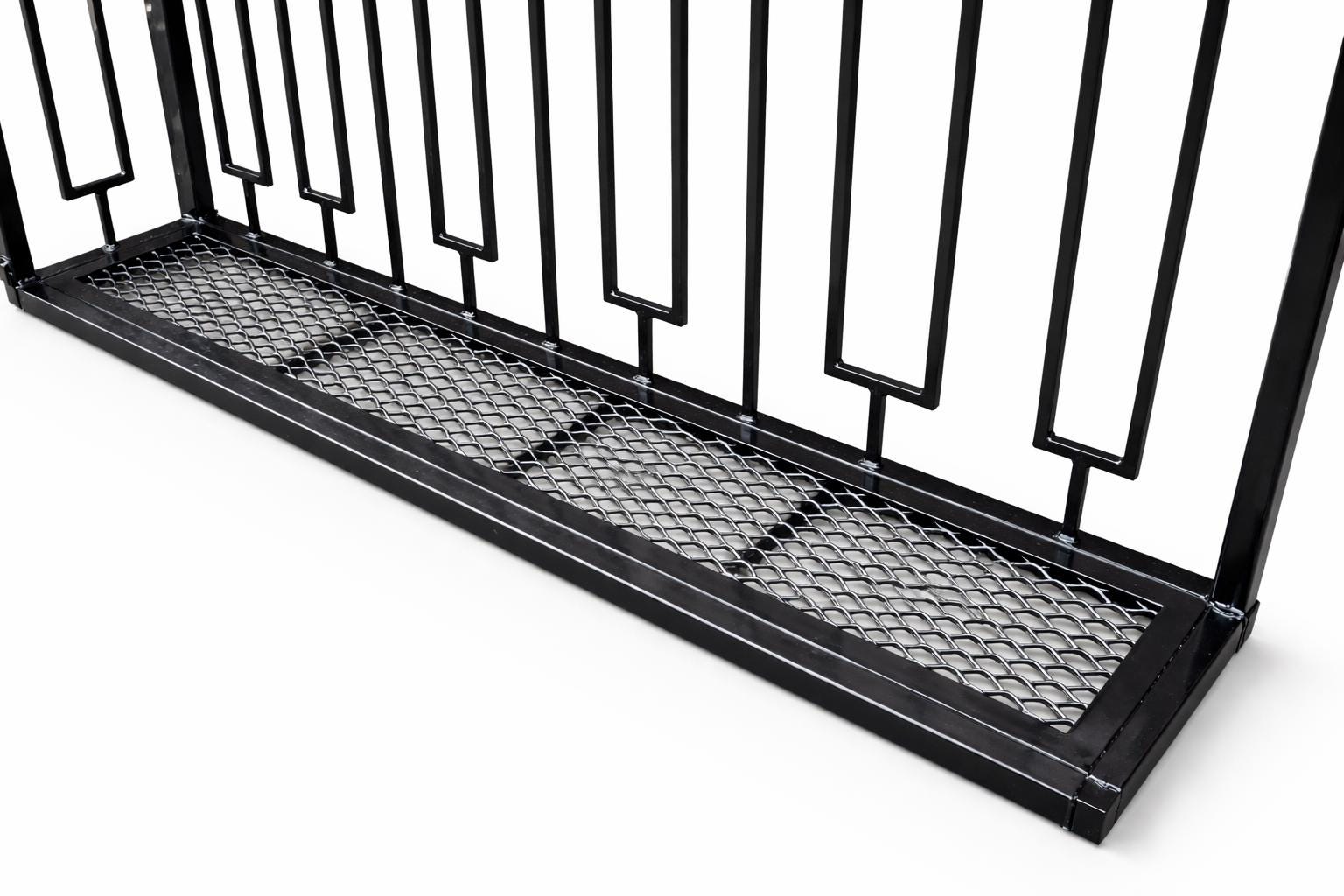 Modern Steel Juliet Balcony - Made to Measure - Mesh floor. 20