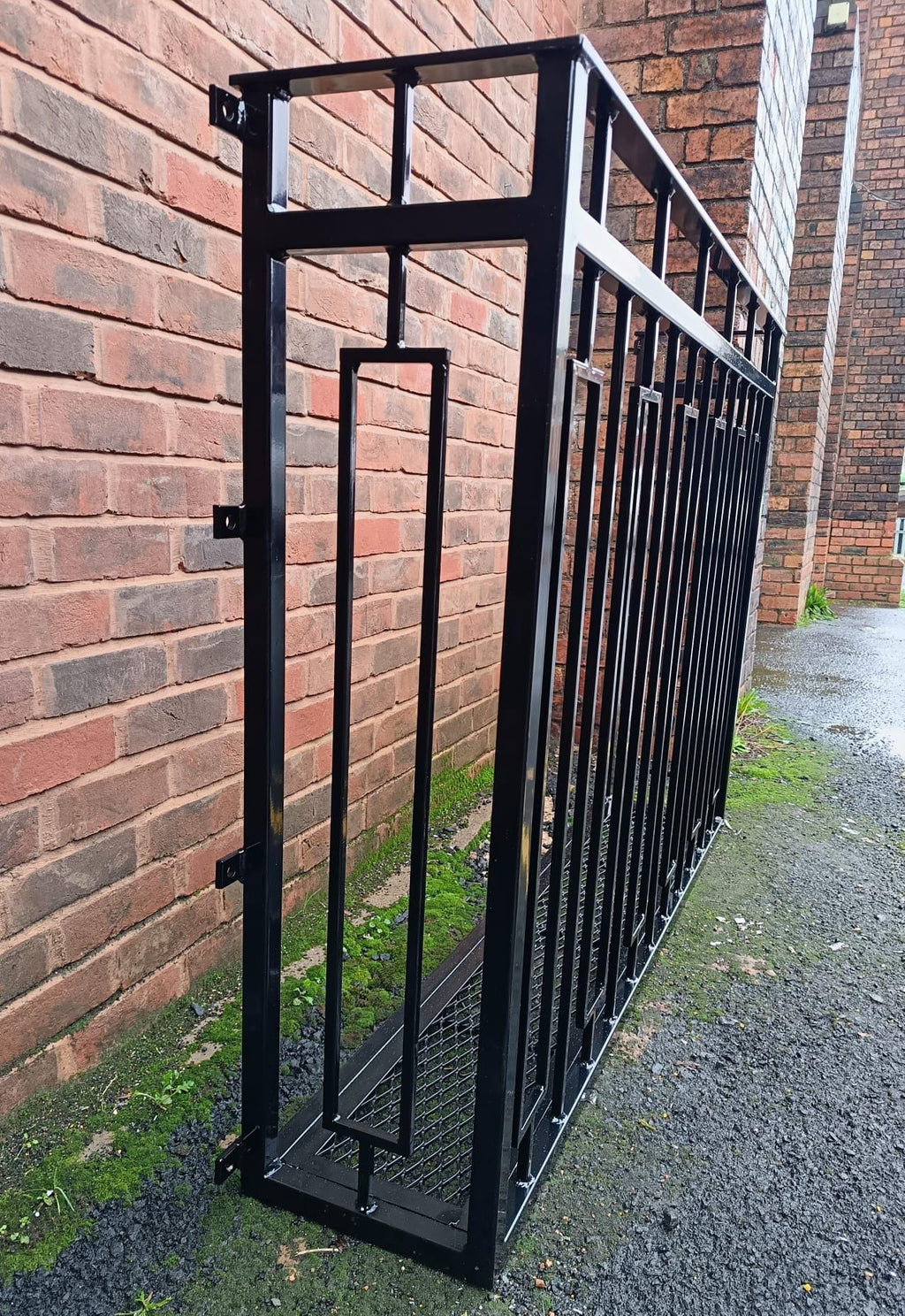 Modern Steel Juliet Balcony - Made to Measure - Mesh floor. 20