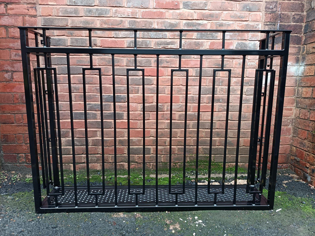 Modern Steel Juliet Balcony - Made to Measure - Mesh floor. 20