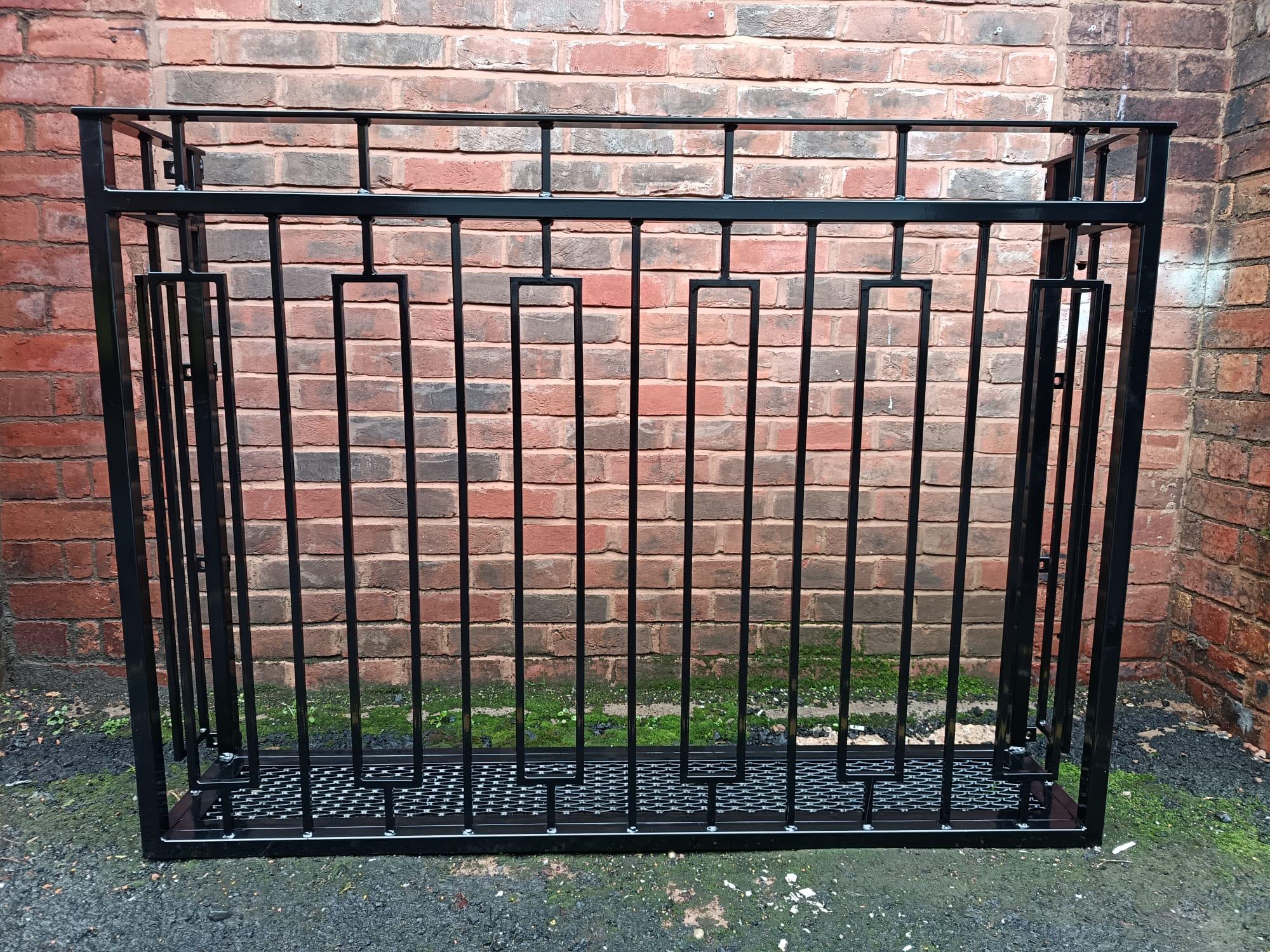 Modern Steel Juliet Balcony - Made to Measure - Mesh floor. 20