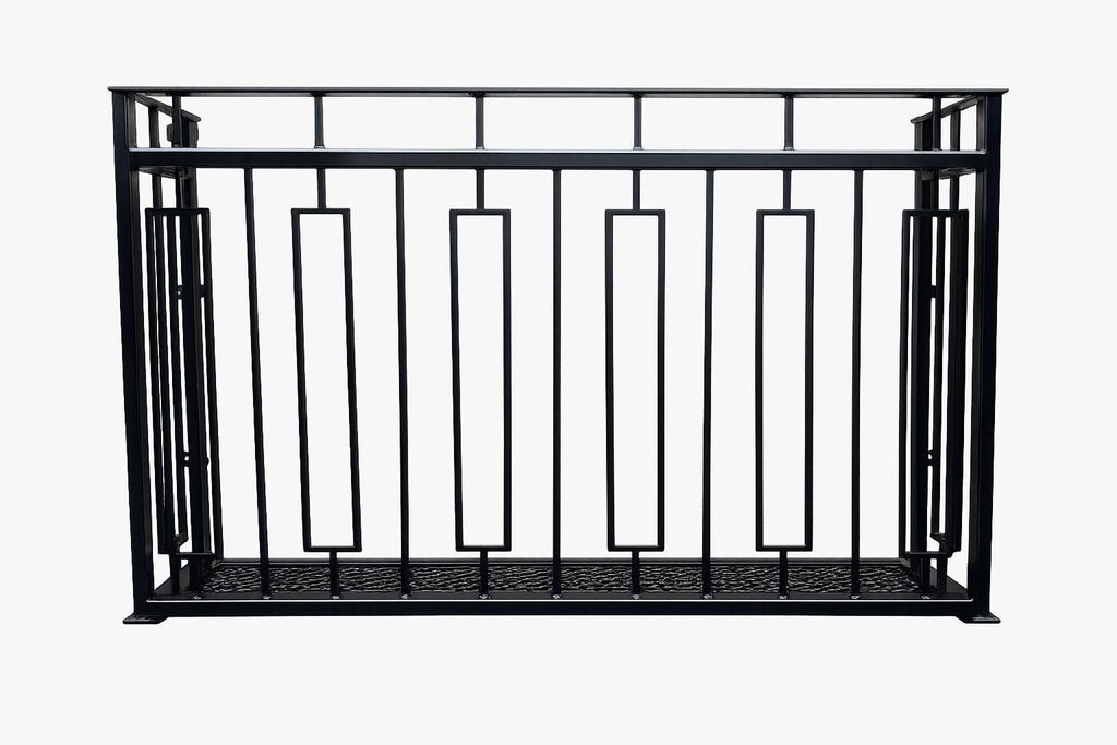 Modern Steel Juliet Balcony - Made to Measure - Mesh floor. 20