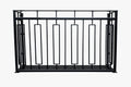Modern Steel Juliet Balcony - Made to Measure - Mesh floor. 20