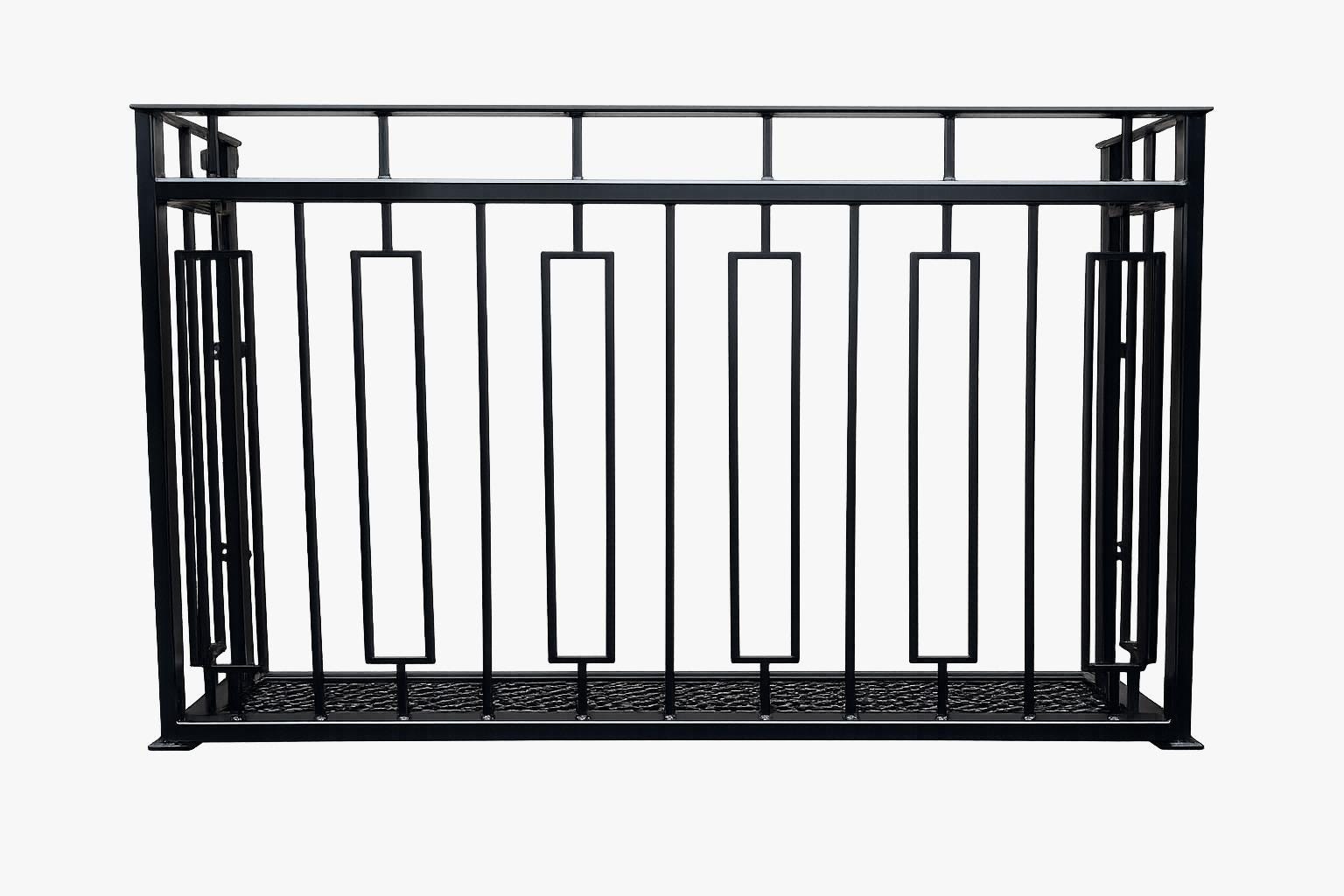 Modern Steel Juliet Balcony - Made to Measure - Mesh floor. 20