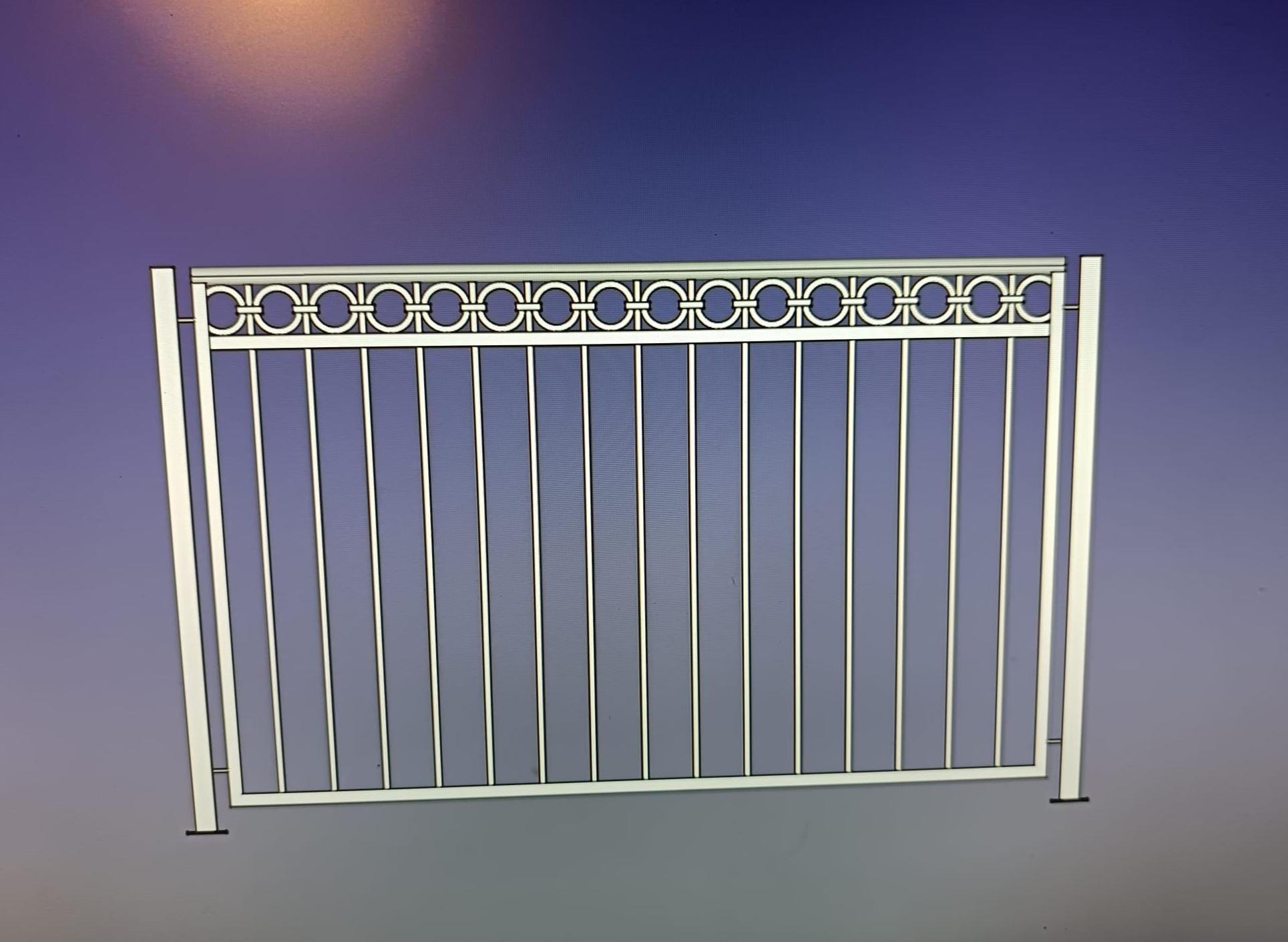 Modern Custom made Juliet balcony - Wrought iron. 6