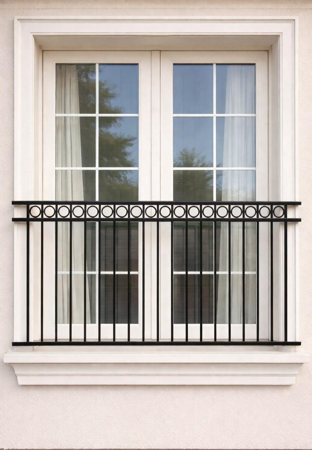 Modern Custom made Juliet balcony - Wrought iron. 6