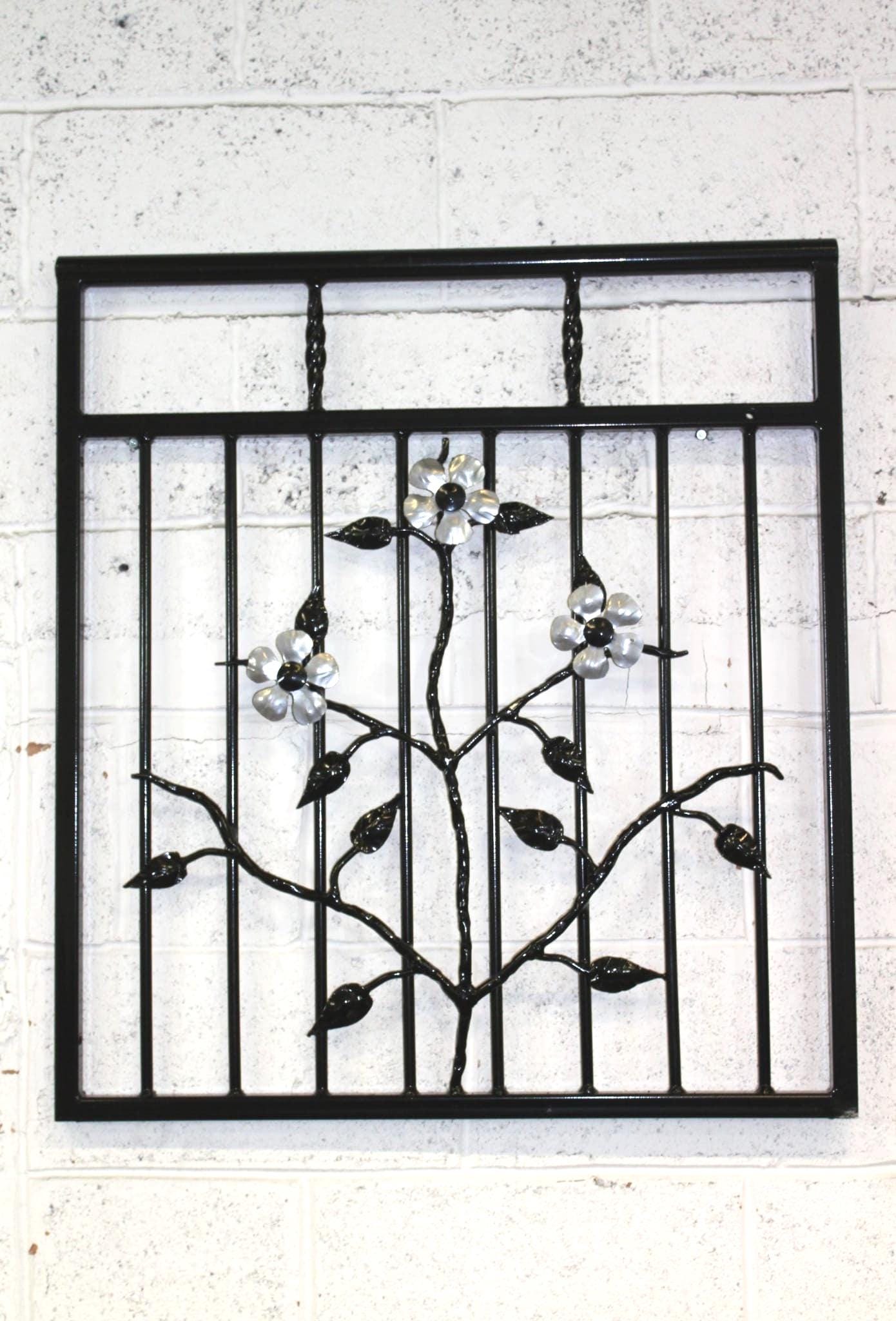 Custom Juliet balcony - Leaves & flowers Design. 77
