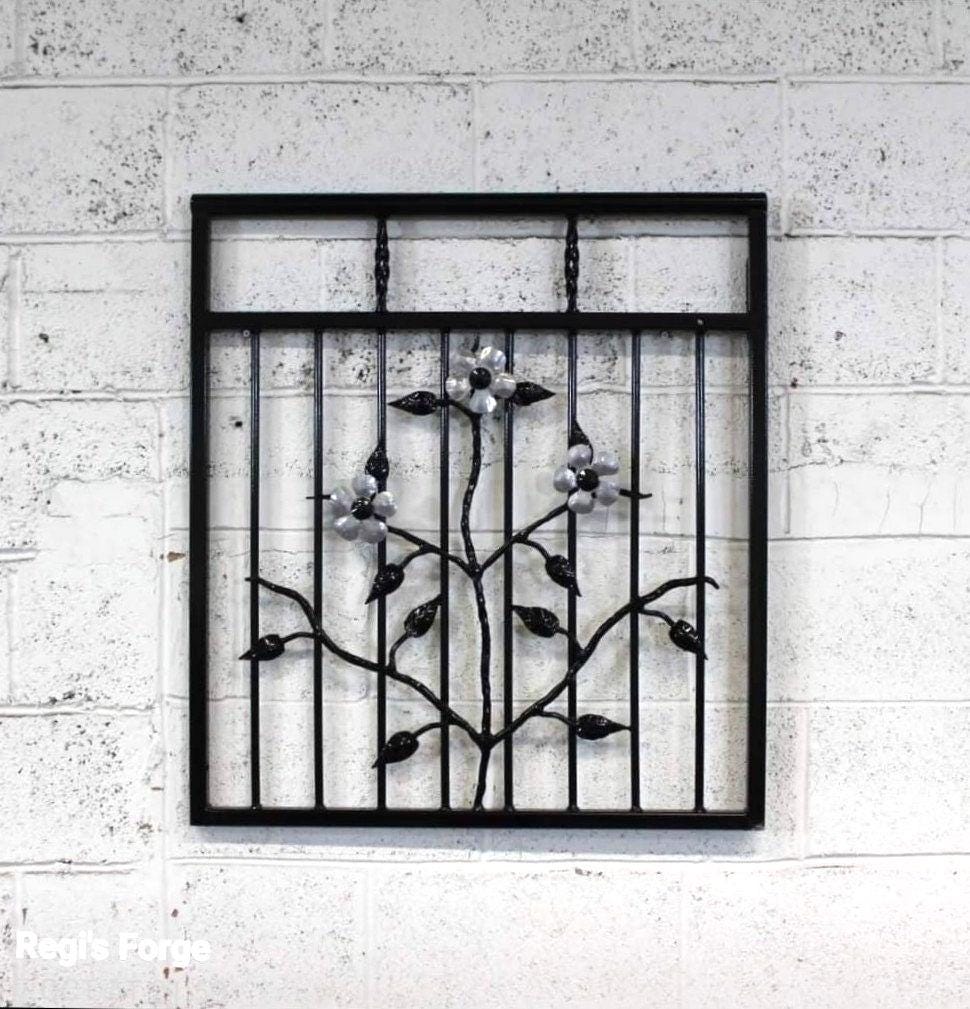 Custom Juliet balcony - Leaves & flowers Design. 77