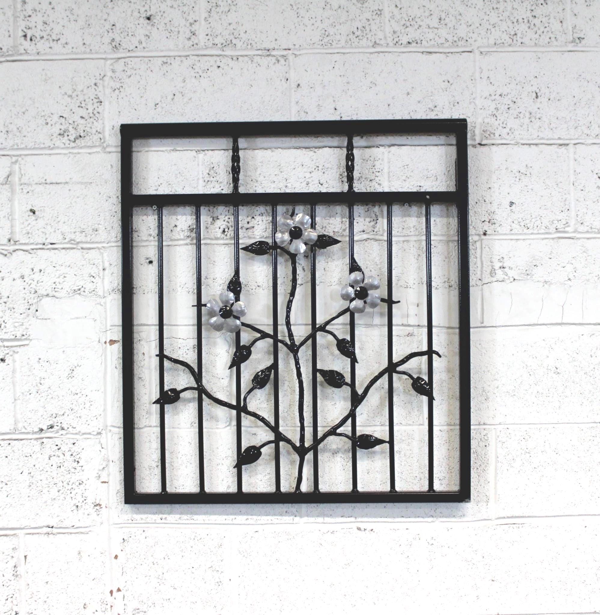 Custom Juliet balcony - Leaves & flowers Design. 77