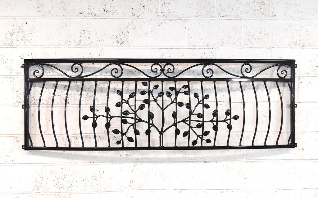 Made to measure Juliet balcony - Wrought iron, Leaves Design. 81