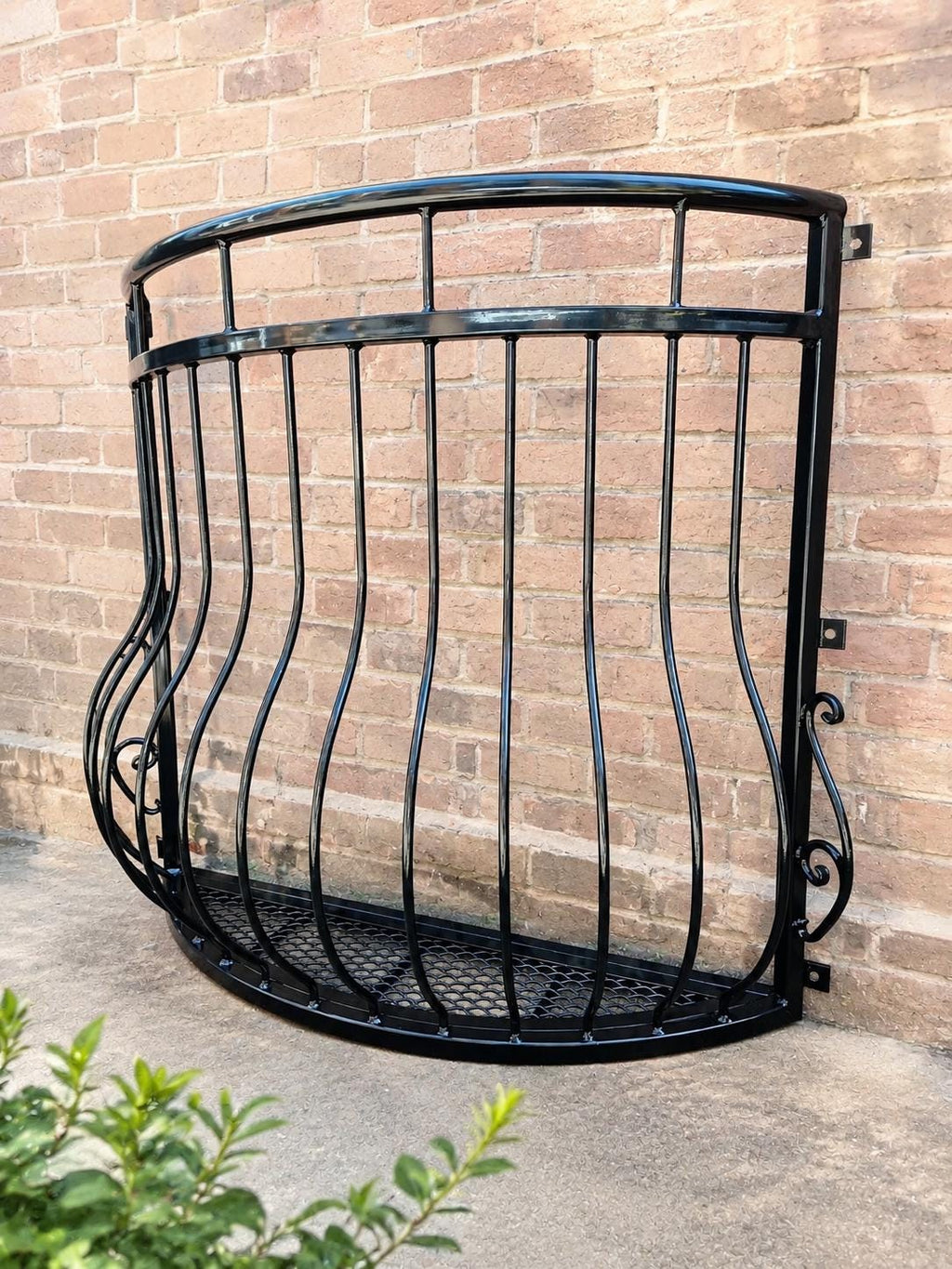 Made to measure Wrought Iron Juliet Balcony with Mesh Floor. 80