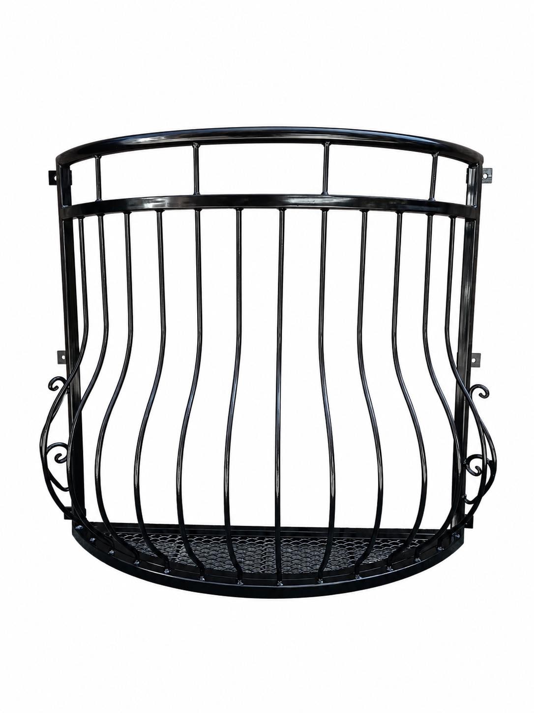 Made to measure Wrought Iron Juliet Balcony with Mesh Floor. 80