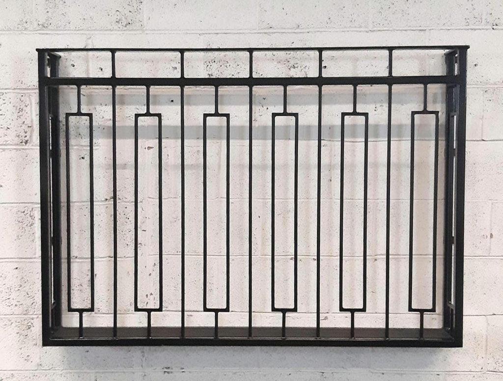 Hand forged Juliet balcony with composite decking floor. 88