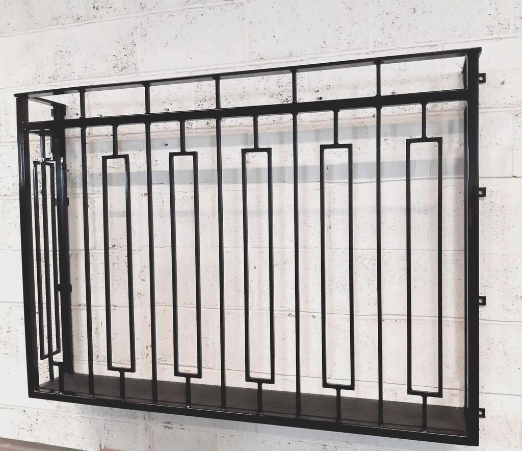 Hand forged Juliet balcony with composite decking floor. 88
