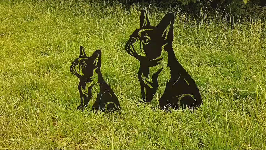 Metal Garden Decor - French bulldog. 11