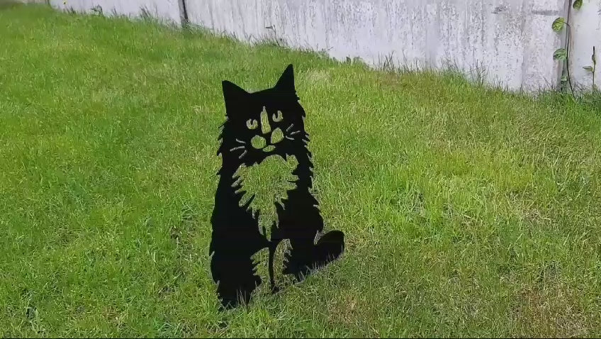 Metal Garden Decor - Staked Cat. 20