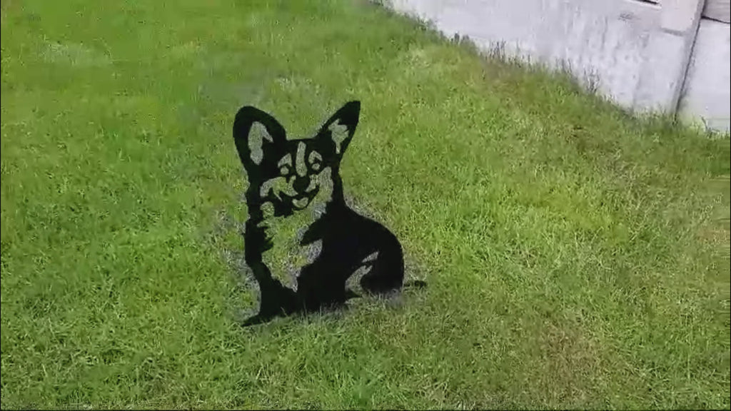 Metal Garden Decor - Corgi Dog. 18