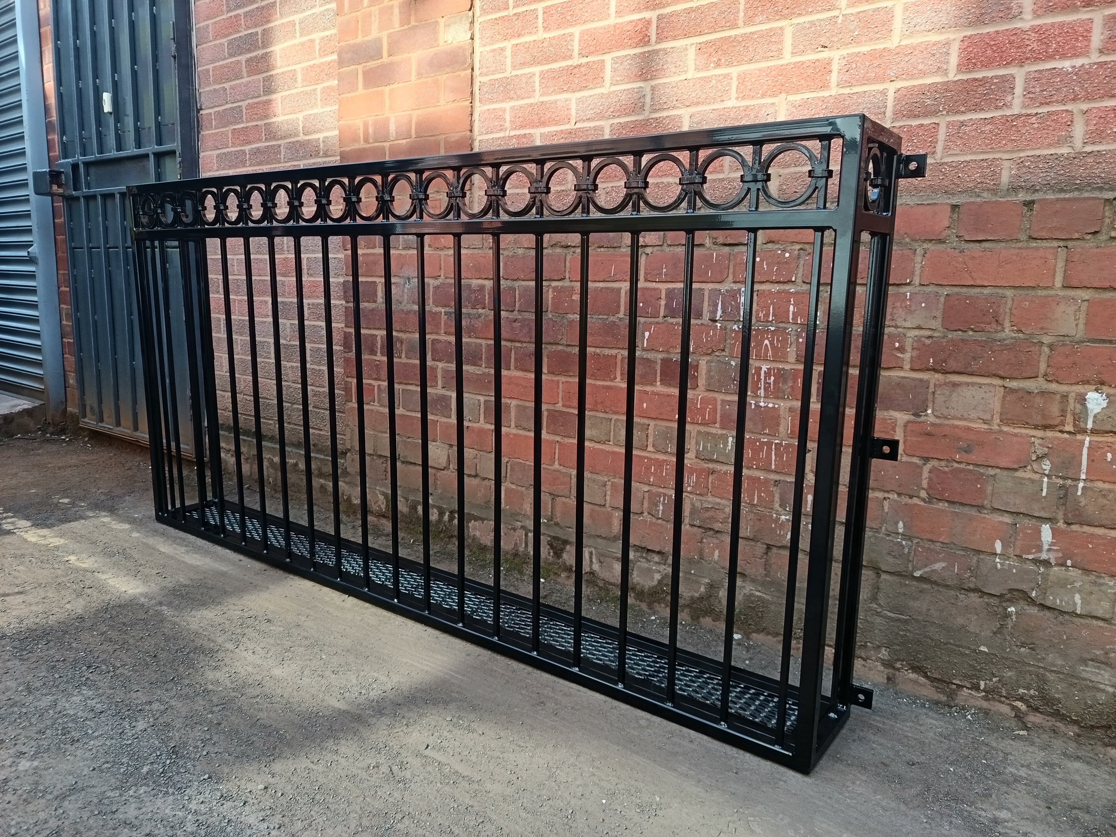 Made  to measure Juliet balcony with mesh floor. 89
