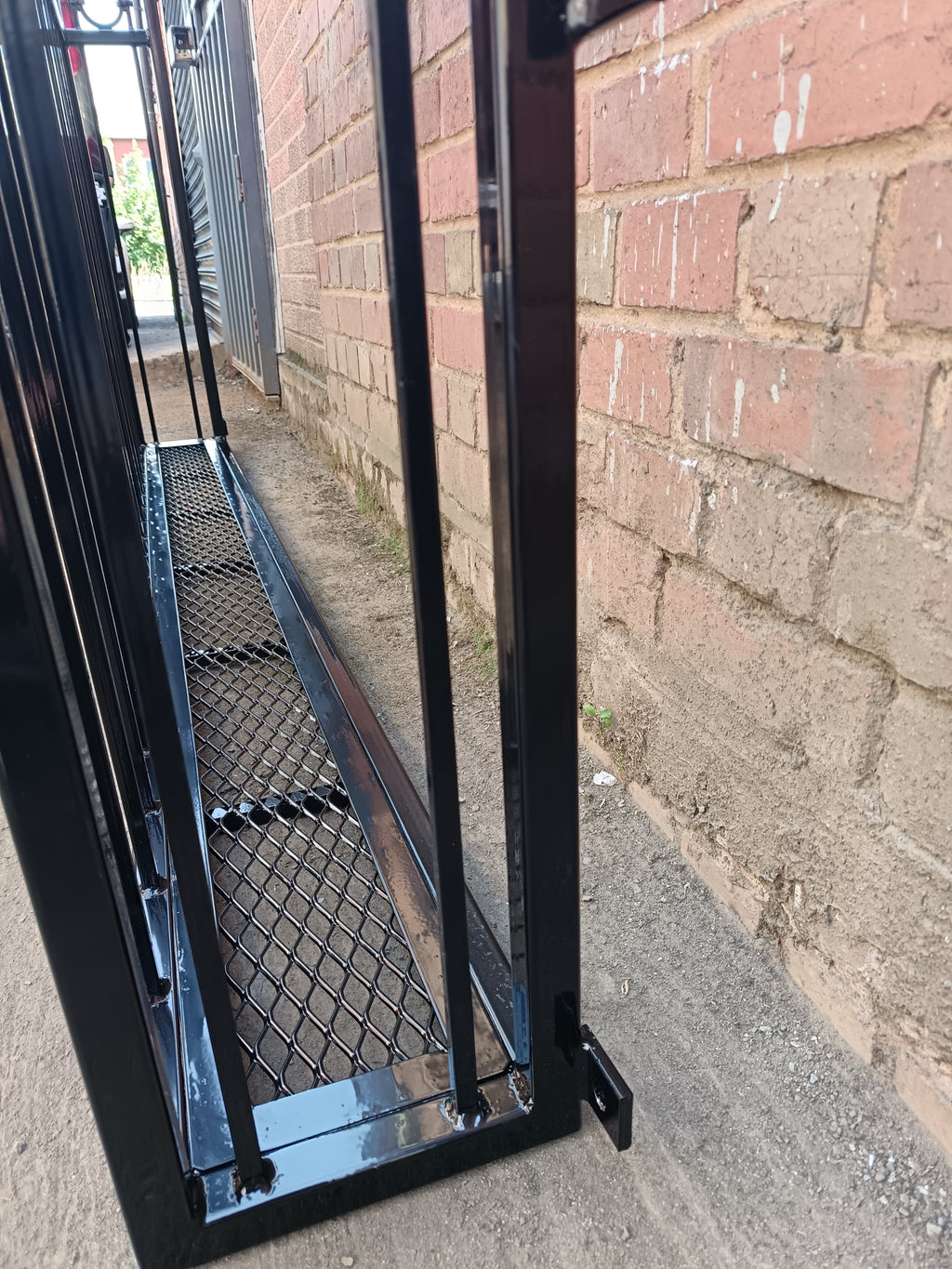Made  to measure Juliet balcony with mesh floor. 89